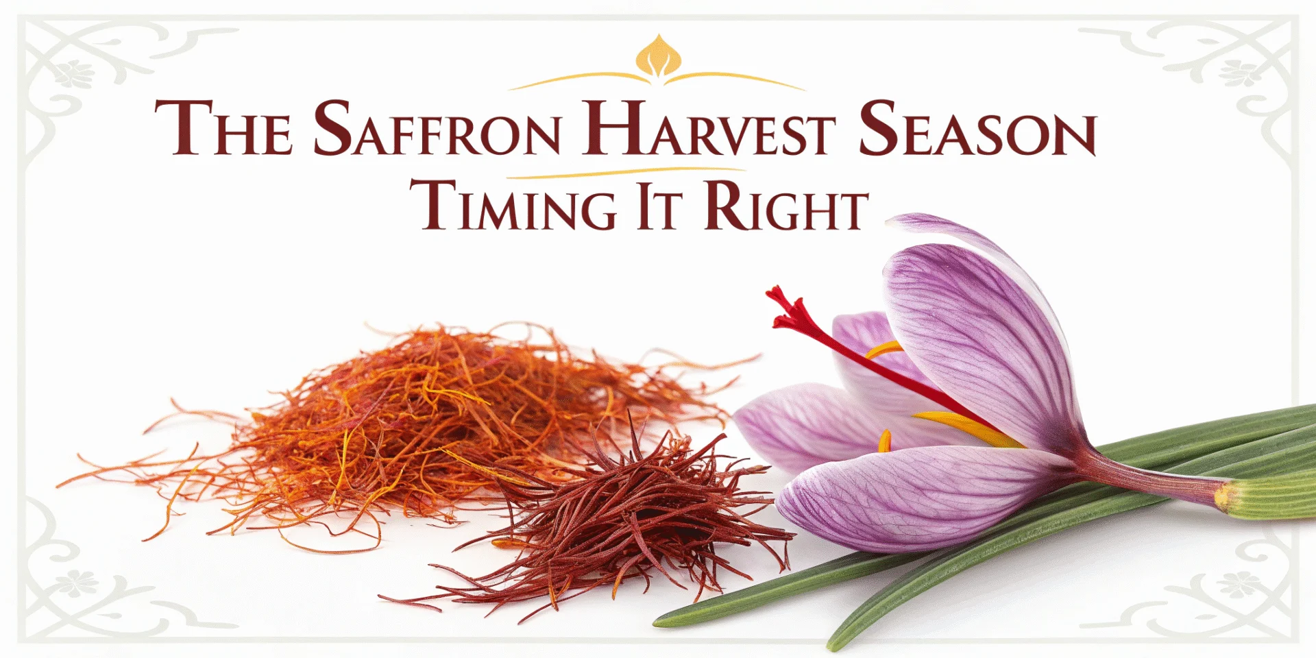 The Saffron Harvest Season – Timing It Right